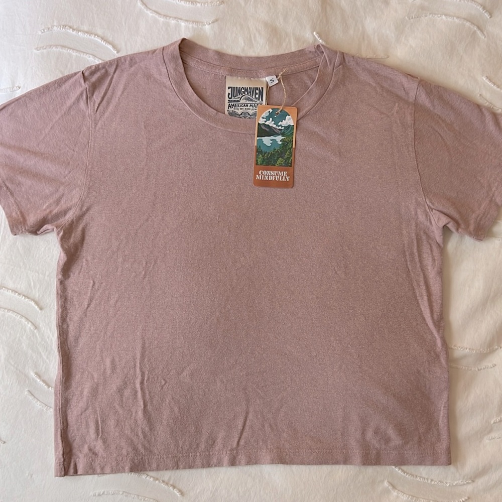 NEW Jungmaven Lorel Cropped Tee